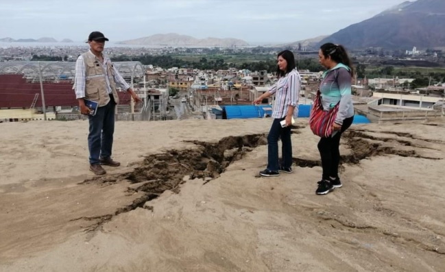 Chimbote: intensas lluvias causan grietas en huaca San Pedro