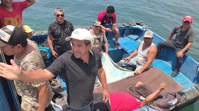 Pescadores chimbotanos sufre accidente en su embarcación frente a puerto Supe