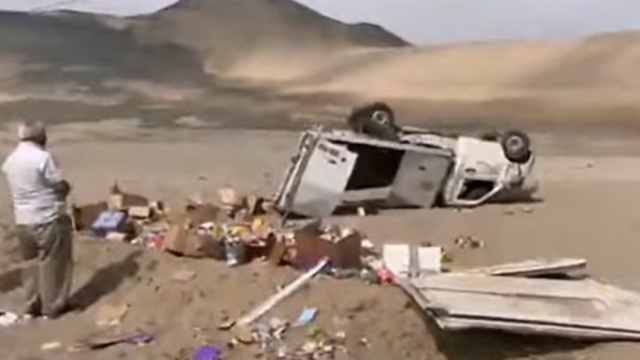 Casma: furgoneta vuelca en la Panamericana Norte y dos personas resultan heridas