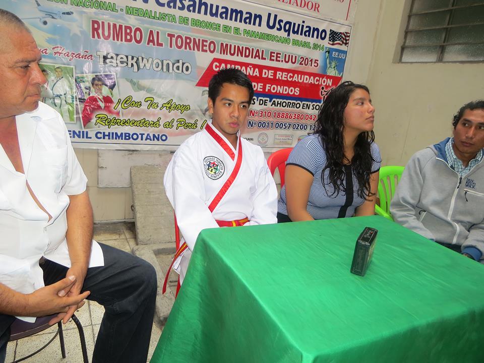 Chimbote: Joven campeón mundial de taekwondo se mostró decepcionado de autoridades