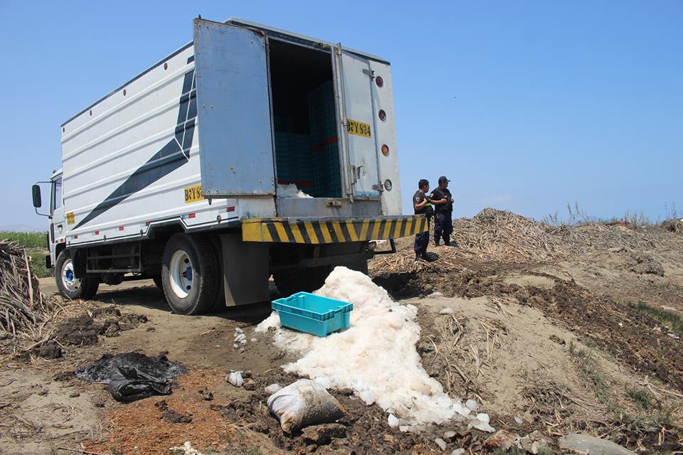 Chimbote: inescrupulosos pretendían arrojar hielo y desechos de pescado al río Lacramarca