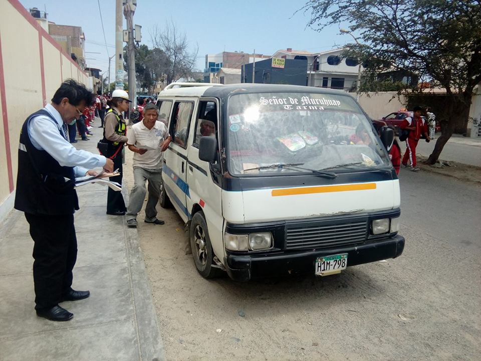 Chimbote: cerca de 10 unidades de transporte que prestan el servicio escolar fueron multadas 