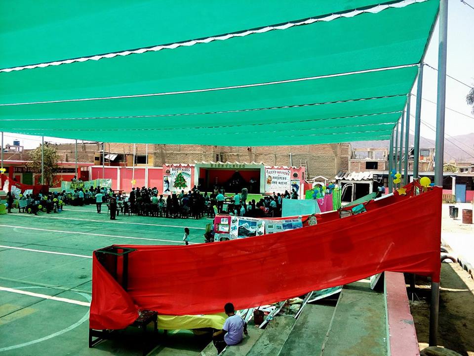 Chimbote: Unos 18 colegios beneficiados con instalación de mallas para proteger a escolares del sol
