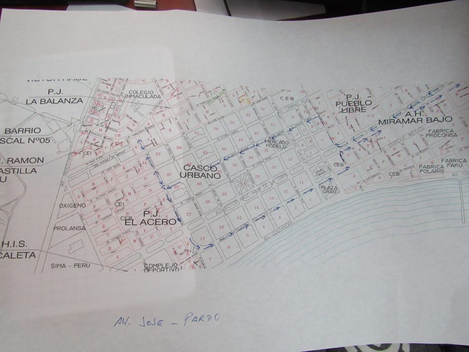 Chimbote: gerencia de Transporte de la MPS presenta plan de desvío de ruta por “San Pedrito”
