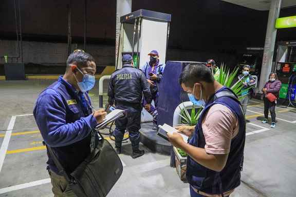 Municipio verifica que grifos tengan documentos en regla y cumplan con protocolos de bioseguridad