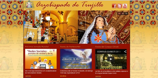 CECOPROS elaboró página web para el Arzobispado de Trujillo