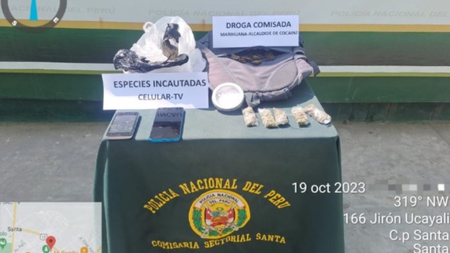 Menor de 16 años es encontrado en posesión de drogas en Santa