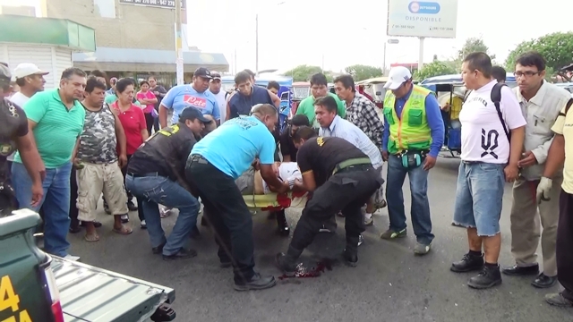 Nuevo Chimbote: mototaxista atropelló a joven y la dejó gravemente herida