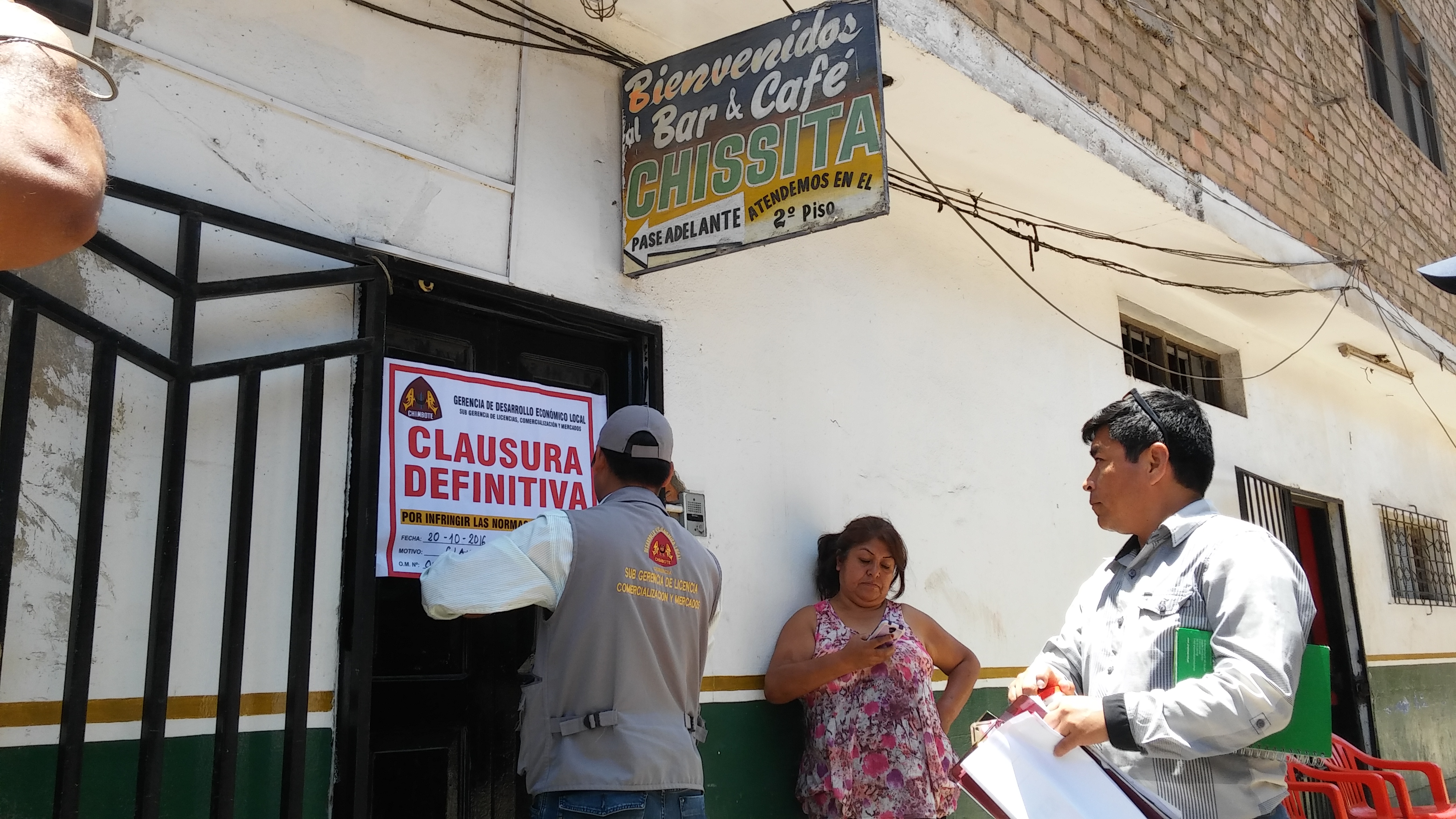 Clausuran una vez más el conocido bar Chissita de Chimbote