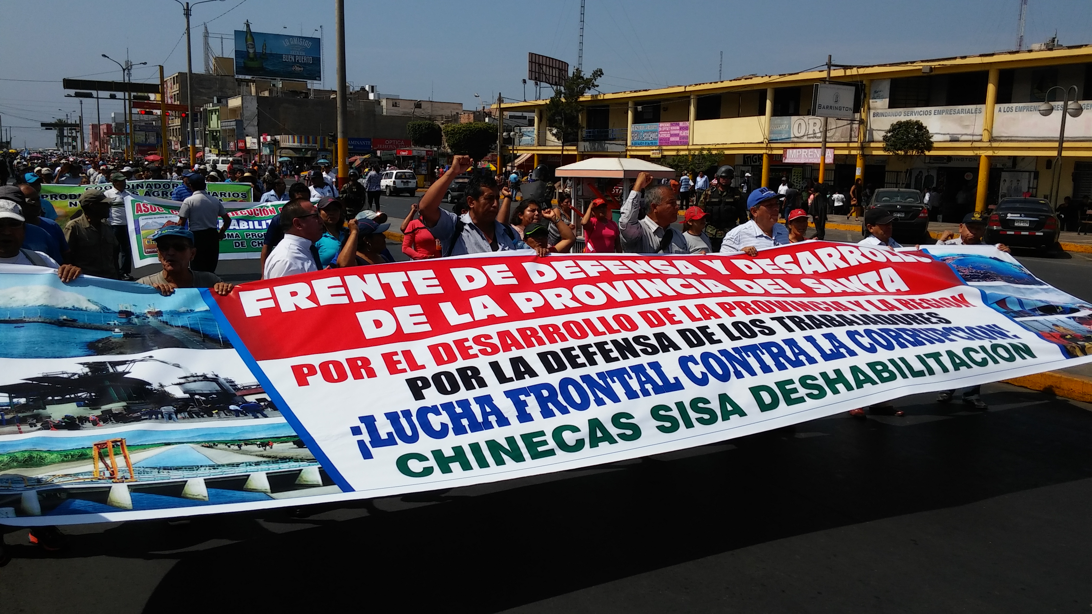 Frente de Defensa y Desarrollo del Santa se moviliza para ejecución de proyectos