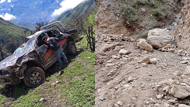 Áncash: huaico provoca despiste de vehículo y deja una persona muerta en Ocros