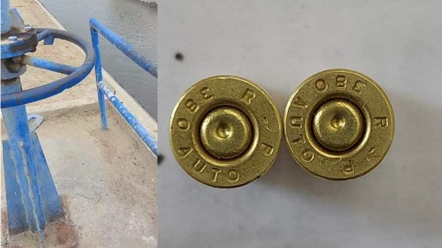 Dejan casquillos de bala en compuerta de Chinecas como amenaza por hurto de agua