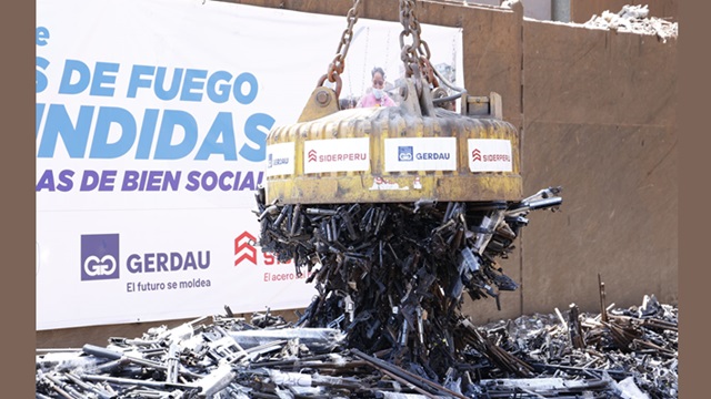 Siderperu y Sucamen destruyen más de 14 mil armas incautadas a delincuentes  