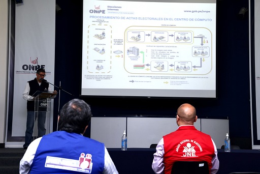 ONPE desarrolló simulacro oficial del Sistema de Cómputo Electoral