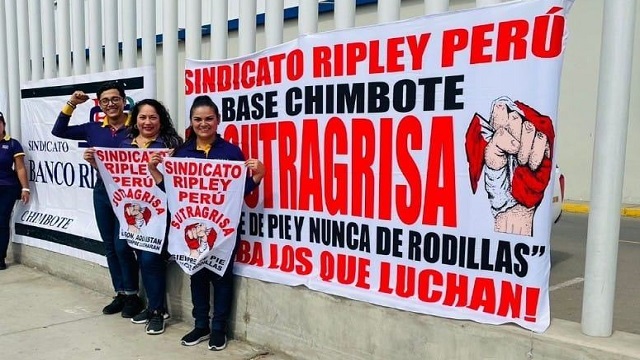 Con paro de 48 horas trabajadores de Ripley en Chimbote exigen aumento salarial