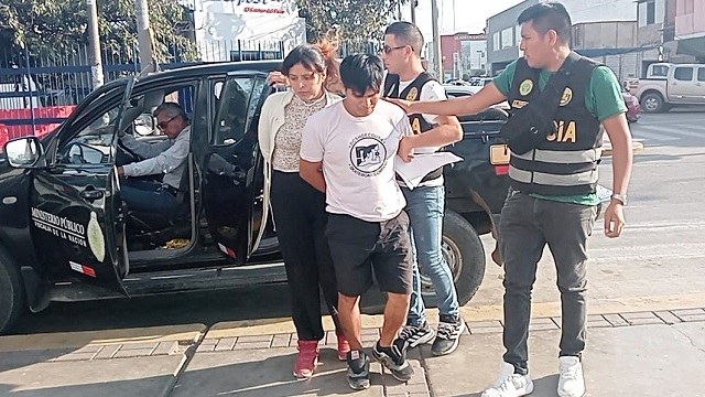Dictan prisión preventiva contra pareja que intentó asesinar a escolar en Casma