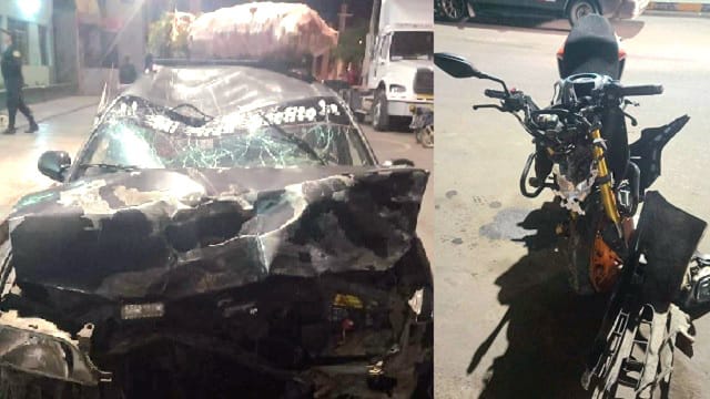 Jóvenes de 18 y 17 años mueren en choque frontal entre moto y automóvil en Coishco