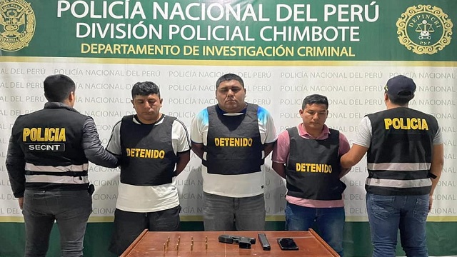 Chimbote: ordenan prisión preventiva para tres miembros de banda “Los patecos”