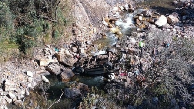 Áncash: caída de camioneta a abismo de 120 metros deja una persona fallecida en Pomabamba
