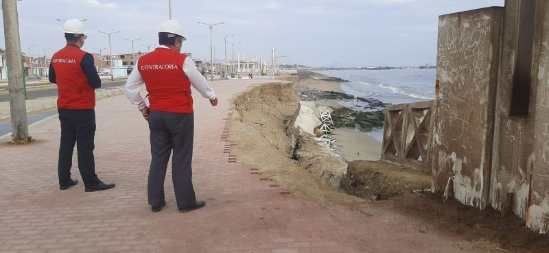 Chimbote: Contraloría alerta riesgos en obra de protección costera que ejecuta la Municipalidad Provincial del Santa