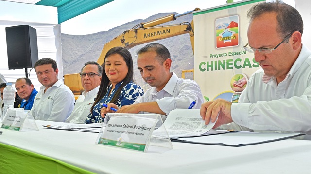 Proinversión firma convenio para eleboración de estudios de preinversión de Chinecas