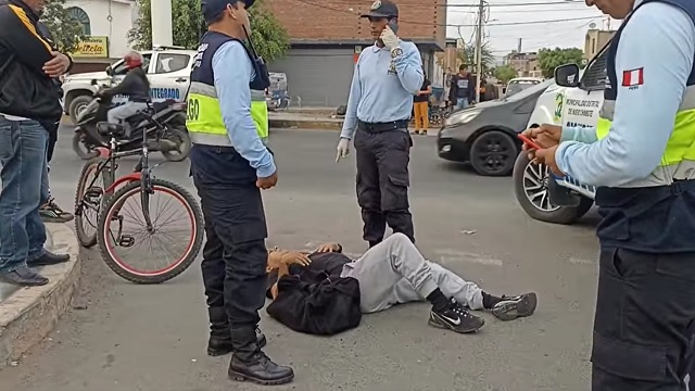 Nuevo Chimbote: camión embiste a ciclista, lo deja herido y se da a la fuga