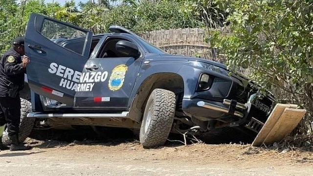 Huarmey: serenos a bordo de patrullero sufren accidente por evitar atropellar a dos perros