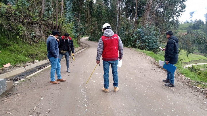 Contraloría identifica irregularidades en ejecución de subpartidas de obra vial recibida en Cabana