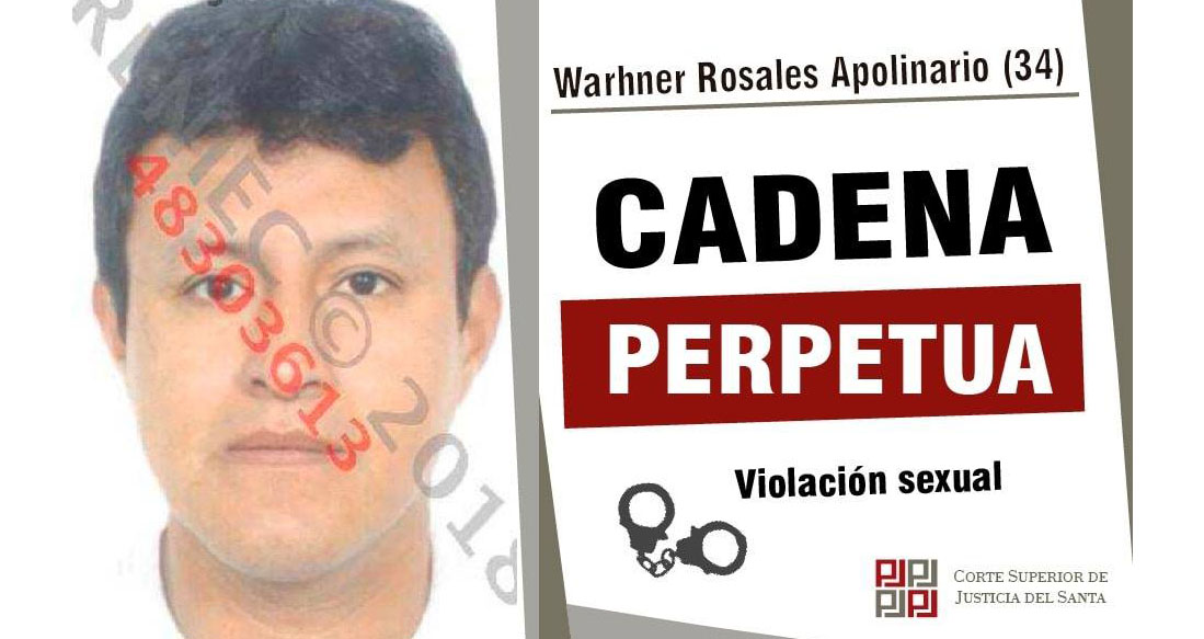 Chimbote: confirman cadena perpetua para sujeto que ultrajó durante 9 años a una menor