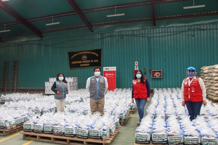 Qali Warma entregó más de 7 toneladas de alimentos para distribuir a población vulnerable