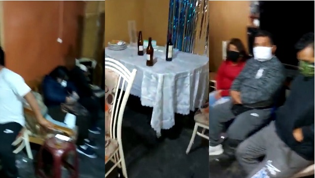 Intervienen a 11 irresponsables que tomaban licor en reunión social en toque de queda en Huarmey (VIDEO)