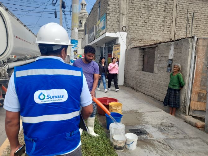 Sunass monitoreará abastecimiento oportuno de agua en Nuevo Chimbote durante restricción programada por Sedachimbote