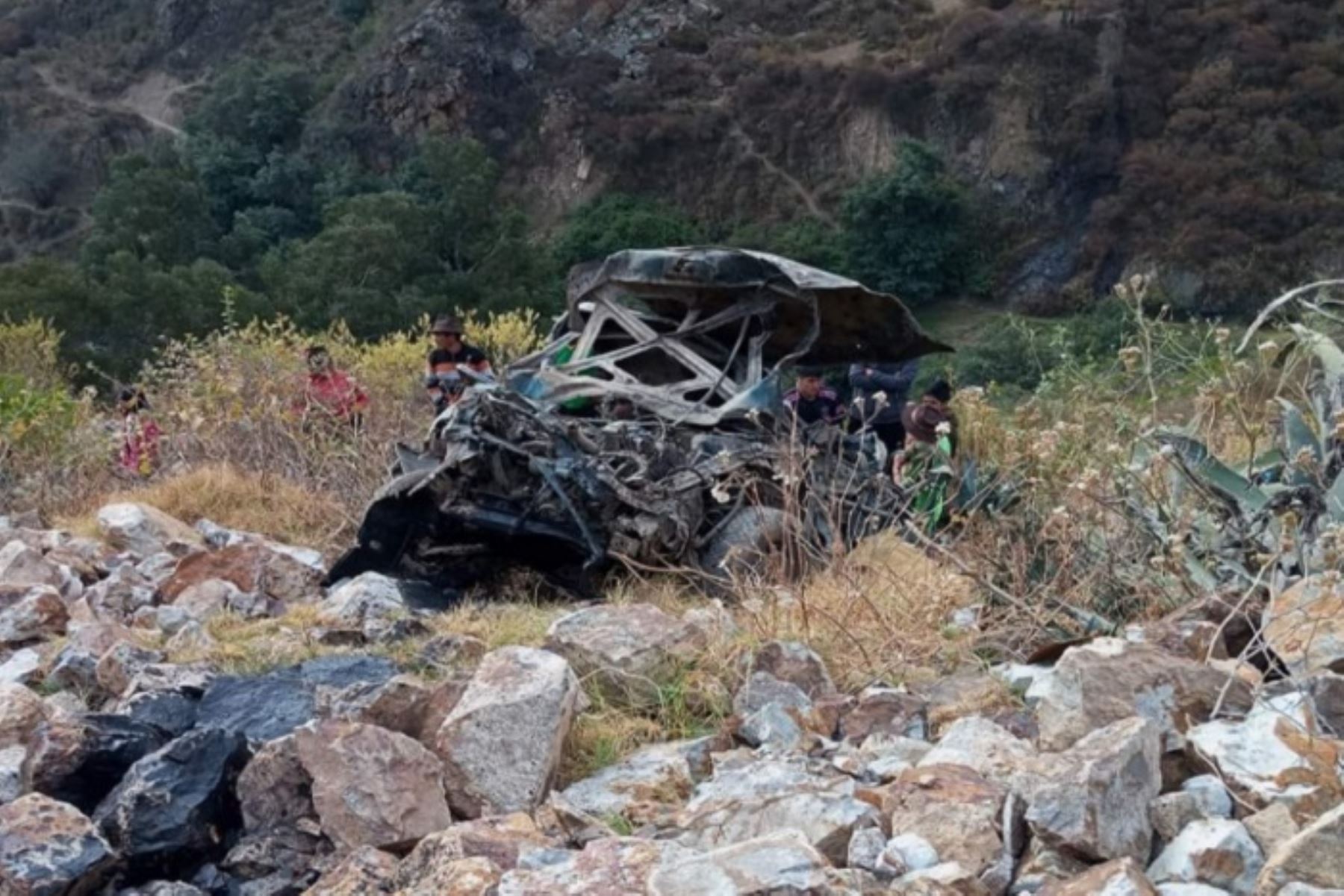 Áncash: tres personas mueren en accidente ocurrido en carretera de Bolognesi