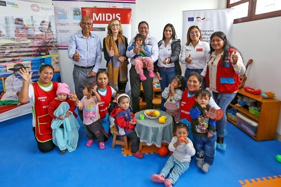 Cooperación internacional apoyó en renovación de locales de Cuna Más a favor de infantes de Lima y Callao