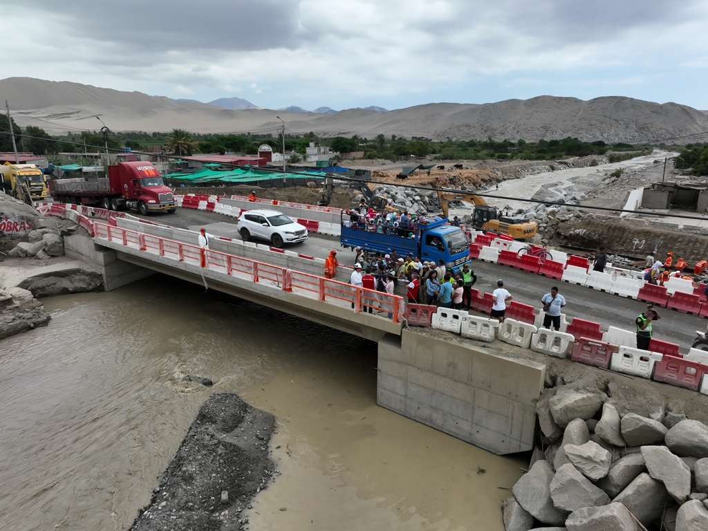 Contraloría alerta demora de más de seis meses en culminación de reposición del Puente Sechín