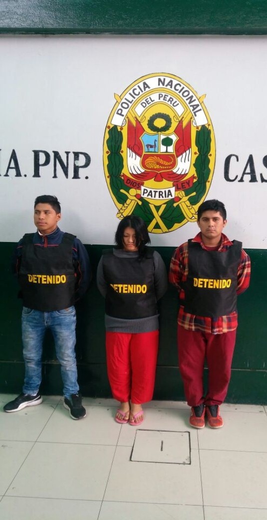 Casma: intervienen a tres personas con armas municiones y droga