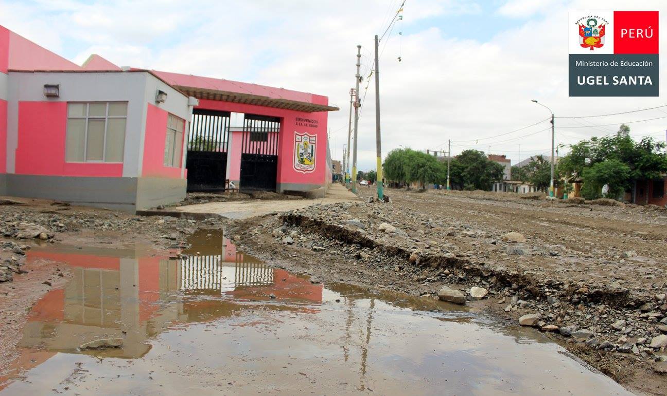 Lluvias afectaron colegio de Cascajal