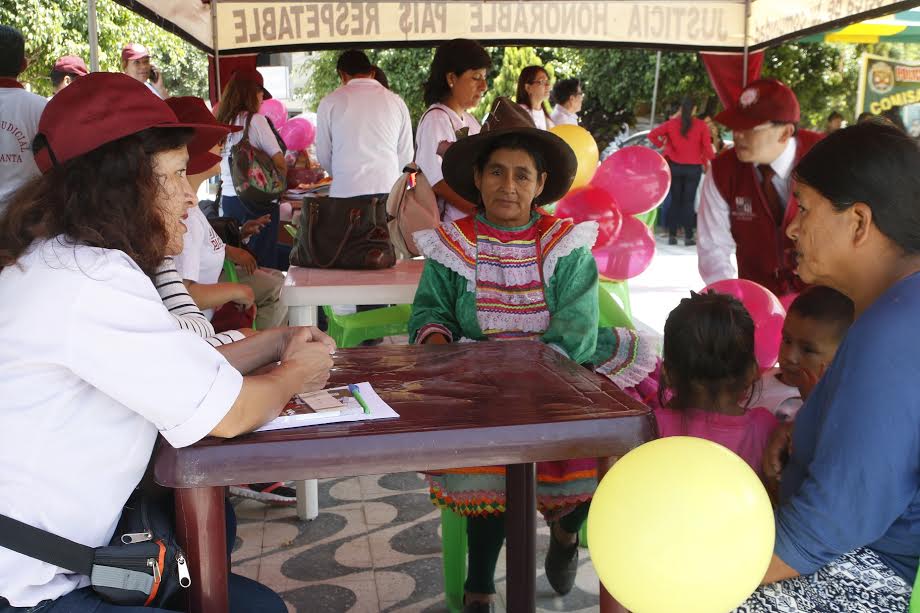 Programa de Acceso a la Justicia de la Corte del Santa realizó feria informativa en Yaután
