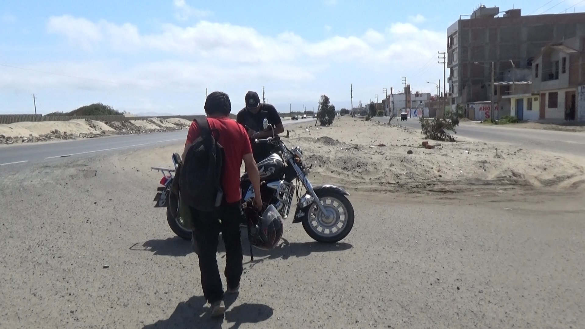 Nuevo Chimbote: joven salvó de morir en accidente de tránsito gracias a que llevaba puesto el casco de seguridad