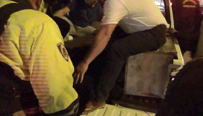 Chimbote: serenos auxilian a mujeres que fueron atropelladas por colectivo