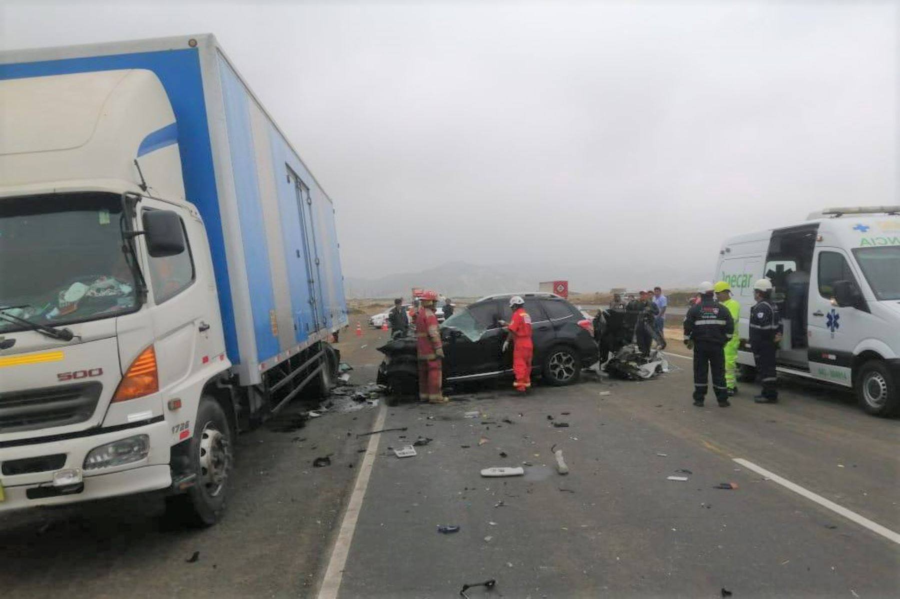 Accidente en la carretera Panamericana Norte deja un muerto y un herido grave en Huarmey