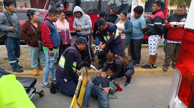 Anciano se encuentra grave tras ser atropellado por un mototaxi en Chimbote