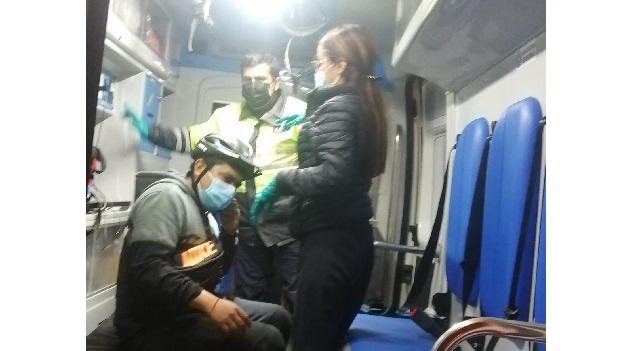 Ciclista resultó herido al impactar su bicicleta contra una motolineal en Chimbote
