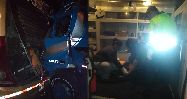 Chimbote: dos heridos en cuádruple choque en la Panamericana Norte, cerca del túnel de Coishco