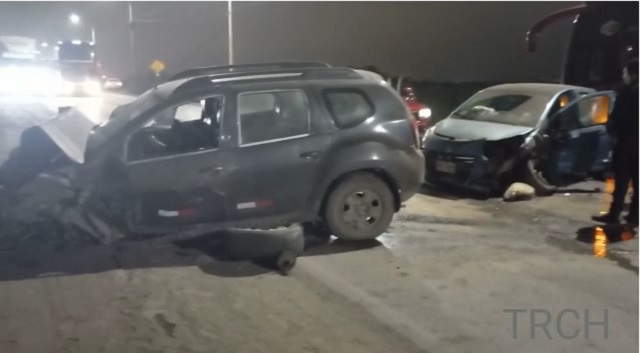 Chofer borracho ocasionó triple choque en la Panamericana Norte en Chimbote