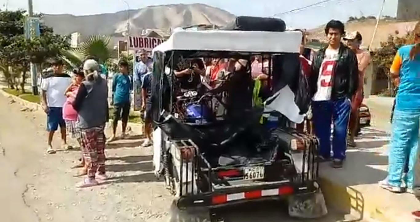 Coishco: bebé de dos meses resulta herido tras choque entre mototaxi y automóvil