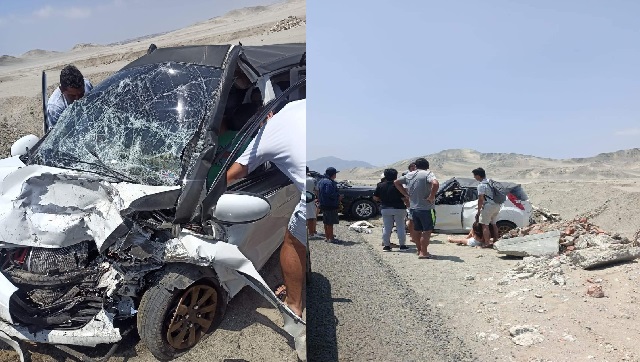 Chofer muere en choque frontal de su vehículo con una camioneta cerca de Besique