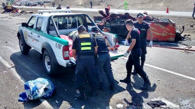 Tragedia: 33 muertos fueron traídos de Huarmey, 18 a Nuevo Chimbote y 15 a Chimbote