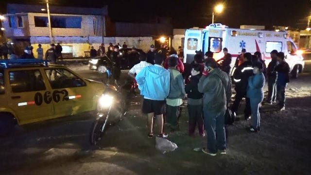 Nuevo Chimbote: Motocicleta impacta contra tico y esposos resultan heridos en Panamericana Norte