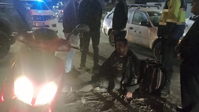 Nuevo Chimbote: trabajador de delivery cae de motocicleta y sufre fractura de la clavícula 